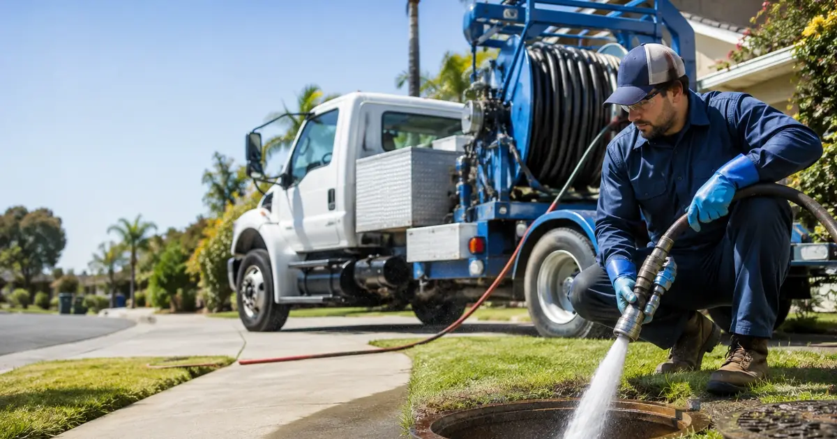 Hydro jet sewer cleaning Oak View