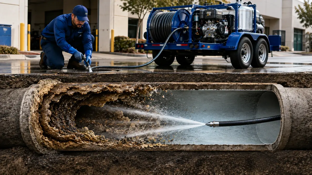 Sewer Pipe Descaling in Oak View